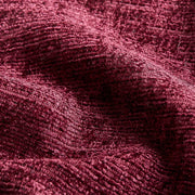 Close-up of textured burgundy fabric