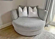 DYLAN JUMBO CORD/ PLUSH VELVET/CRUSHED VELVET/CHENILLE/BARCELONA/BLACK & SILVER